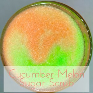 POP Cucumber Melon Emulsified Sugar Scrub Exfoliating Luxurious Oils and Butters