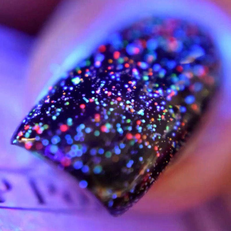 P.O.P Polish Rainbow Bright Glitter Nail Polish Neon 80's Etsy