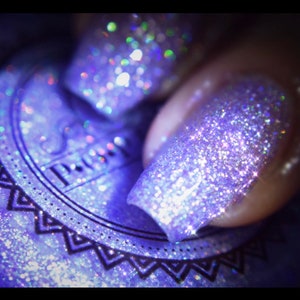 P•O•P Iconic Collection &quot;Dreamer Of Dreams&quot; Purple Micro Glitter Bomb Indie Nail Polish Varnish Lacquer Holographic Sparkle