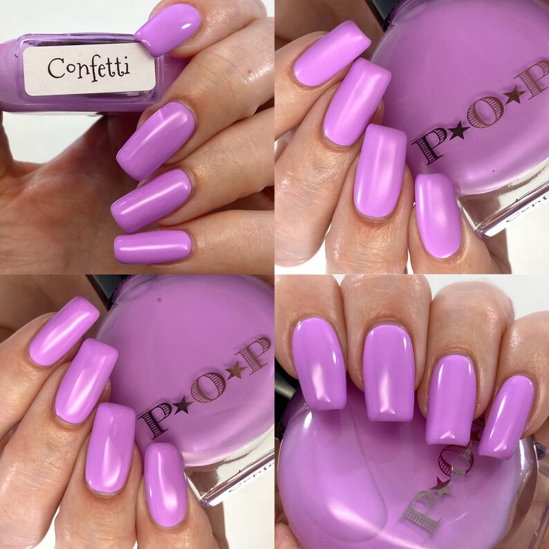 P.O.P Confetti the Creme Collection Neon Pastel Cream Lavender Etsy