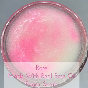 POP Rose Emulsified Sugar Scrub Exfoliating Luxurious Oils and Butters