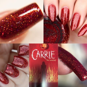 P•O•P Fraver Collection Carrie Random Cut Gold Silver Flakes Holographic Flakies Metal Glitter bomb Indie Nail Polish Varnish Lacquer