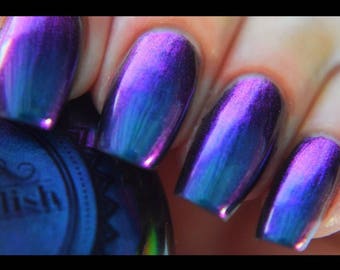 P•O•P Poliert "Stormin Slick" Nagellack Schnelltrocknen mit Sifting Oil Slick 360 DuoChrome Spiegel MultiChrome