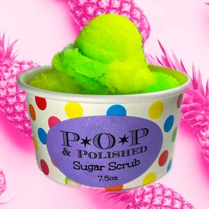 POP Pineapple Emulsified Sugar Scrub Exfoliating Luxurious Oils and Butters
