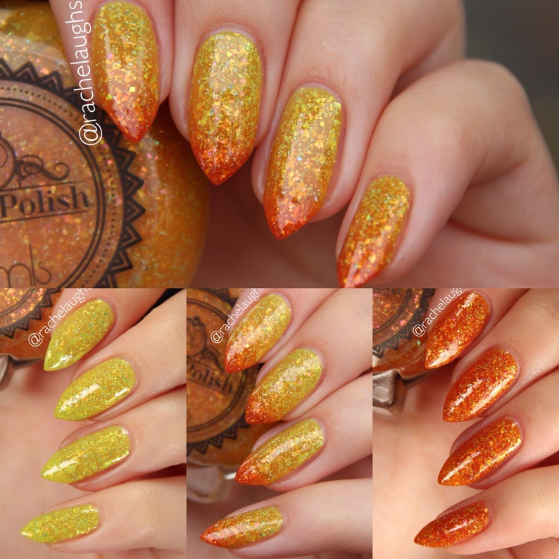 POP Polish Leaves of Gold Nail Polish Quick Dry Falling Etsy