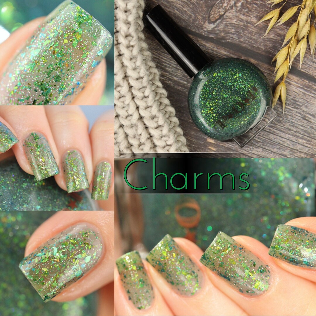 POP Charms It's Witchcraft 2 Thermal Collection Multi Chrome Flakes Nail Polish Quick Dry
