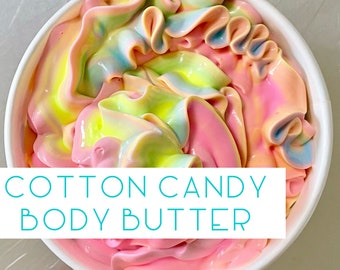 POP Cotton Candy Emulsified Body Butter Luxurious Butters Non Greasy