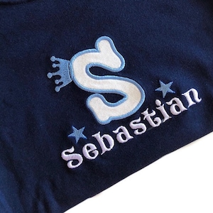 Personalised Baby, Boys Girls Name T-shirt, Hoodie, Jumper, Outfit Embroidered Initials, Going Home, Keepsake Unique Birthday,Christmas Gift
