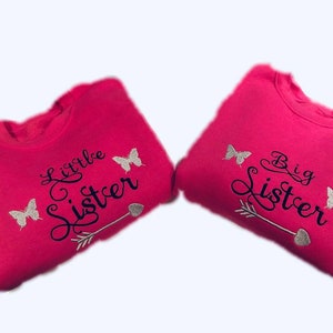 Bluza, strój, top, sweter z imieniem starszej siostry/brata, młodszej siostry/brata dla dziecka/dziecka PERSONALIZOWANY prezent dla małej siostry, dużego brata i dziewczynki!