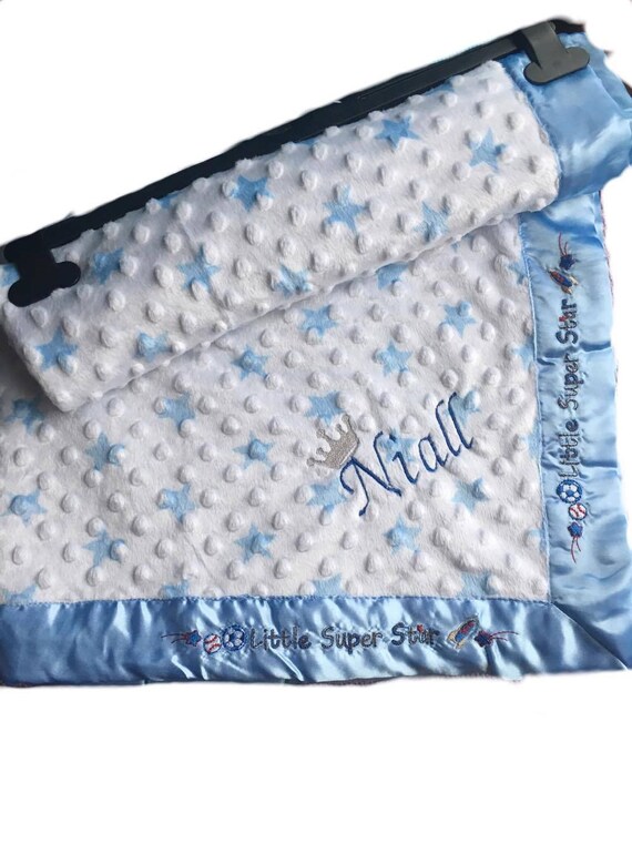 personalised baby boy blanket