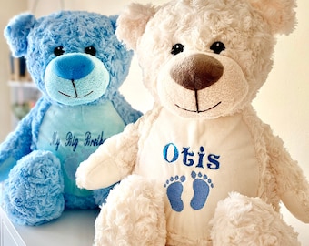 big royal blue teddy bear