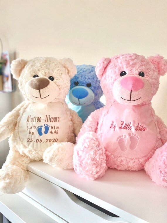 Teddy Bear Personalised Gift For Little Girl Personalised Teddy