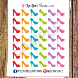 42 High Heel Planner Stickers Shoe Shopping Stickers Shoe Stickers High Heel Stickers Functional Stickers Icon Sticker Shopping Planner A138