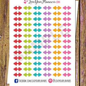 78 Dumbbell Planner Stickers Workout Stickers Weights Stickers Icon Stickers Dumbbell Stickers Fitness Stickers Exercise Stickers Gym A6
