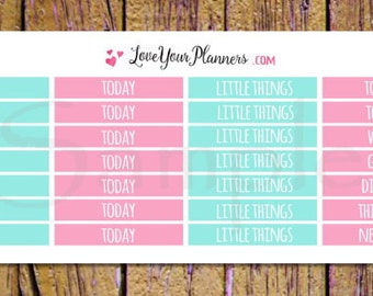 Pegatinas para el encabezado del planificador de dulces Pegatinas para el encabezado Pegatinas funcionales Pegatinas para hacer hoy Pegatinas Pequeñas cosas de esta semana La semana que viene H186