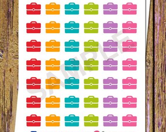 42 minikofferstickers werkstickers reisplannerstickers functionele stickers werkplannerstickers reisstickers regenboog A167