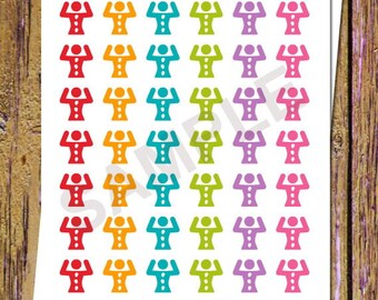 42 Massage Planner Stickers Spa Stickers Spa Planner Massage Appointment Functional Stickers Spa Party Stickers Icon Stickers Rainbow A139
