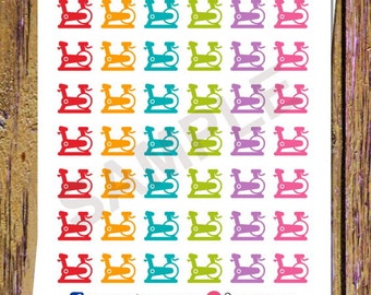 54 Workout Bike Planner Stickers Fitness Stickers Workout Bike Stickers Gym Planner Workout Planner Functional Stickers Icon Stickers A133