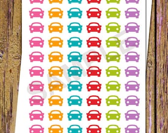 60 Car Stickers Planner Stickers Car Rental Car Payment Bill Stickers Icon Stickers Functional Stickers Rainbow Stickers Car Planner A40