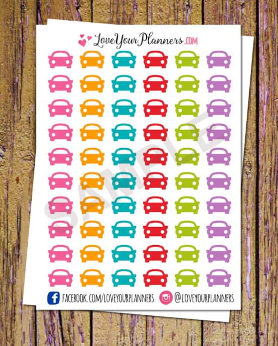 60 Car  Stickers  Planner Stickers  Car  Rental  Car  Payment 