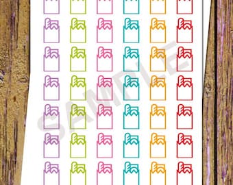 42 Grocery Shopping Planner Stickers Grocery Stickers Functional Stickers Icon Planner Bread Food Planner Stickers Food Stickers Rainbow A44