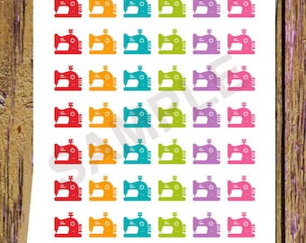 42 Sewing Machine Planner Stickers Sewing Stickers Sewing Machine Stickers Sewing Planner Stickers Functional Stickers Icon Stickers A158
