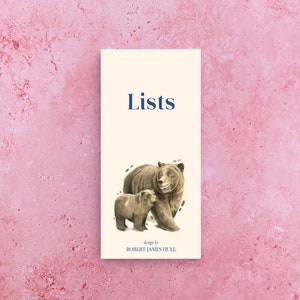 Bear and Cub Magnetic List Pad