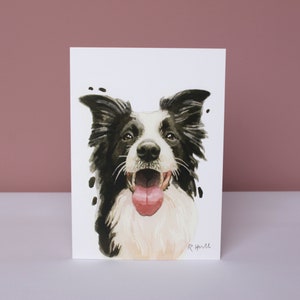 Border Collie All Occasion Card, Cute Sheepdog Birthday Cartes de vœux