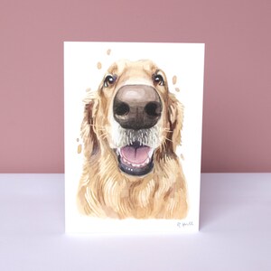 Golden Retriever Alle Gelegenheid Kaart, Leuke Goldie Boop Verjaardag Wenskaarten