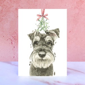 Carte de Noël Schnauzer