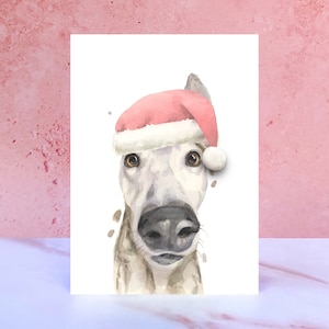 Cartolina di Natale con pompon del levriero