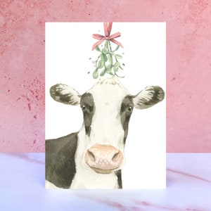 Koe kerstkaart
