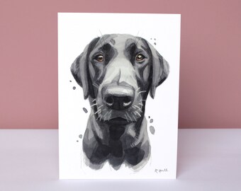 Labrador All Occasion Card, Cute Black Lab Retriever Greeting Cards