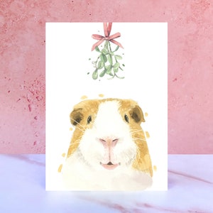 Meerschweinchen Weihnachtskarte