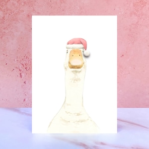 Cartão de Natal Pompom de Ganso