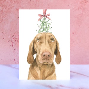 Vizsla-kerstkaart