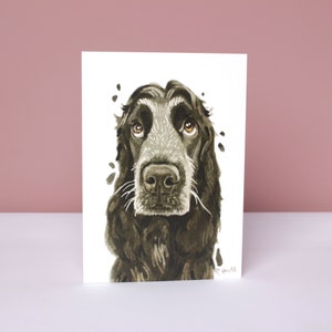 Carte toutes les occasions Cocker, cartes de voeux d'anniversaire de chien mignon