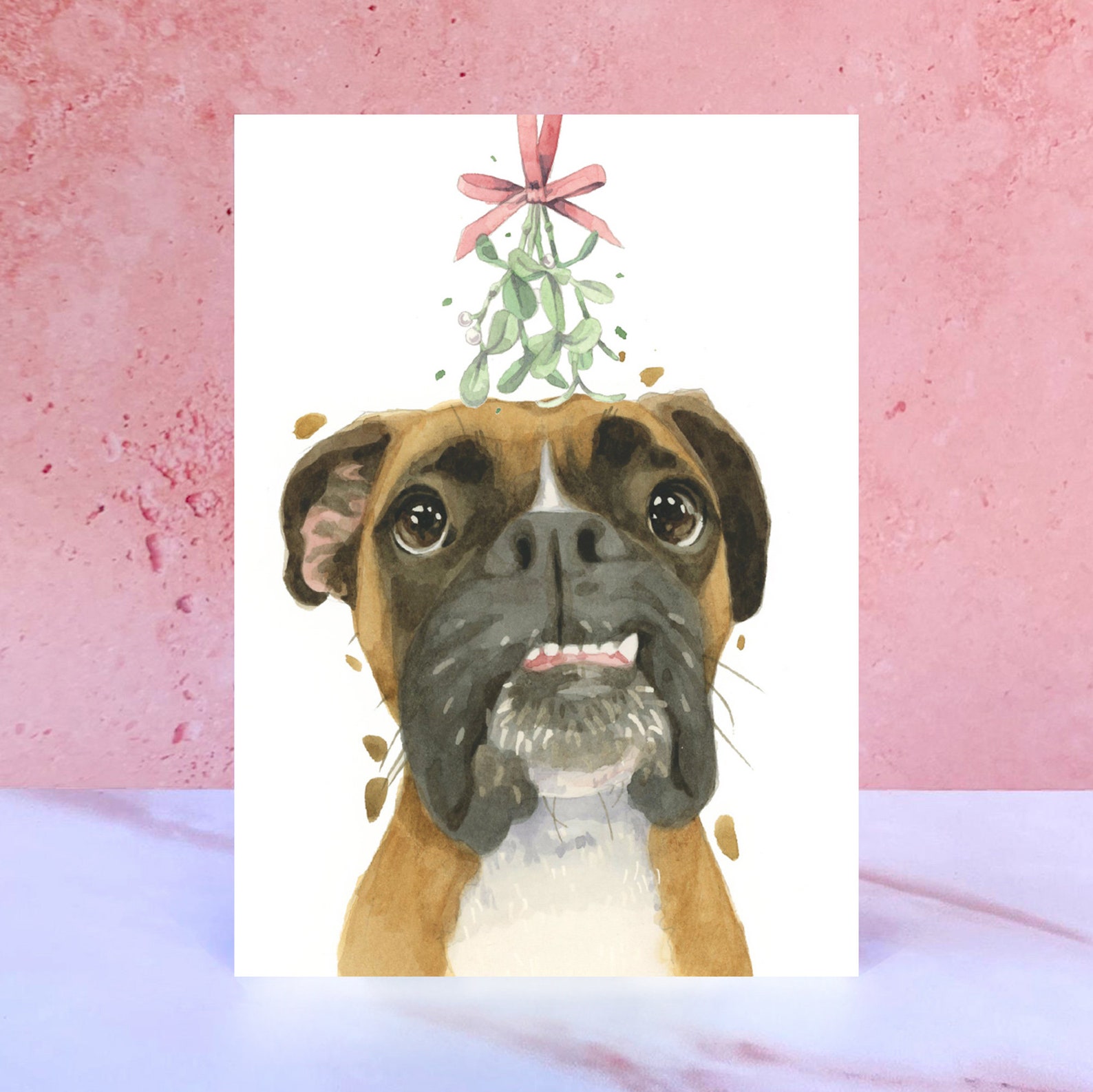 Boxer Dog Christmas Cards 