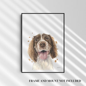 Springer Spaniel A4/Letter Print Gifts for Child&#39;s Nursery & Dog Lovers