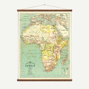 Pull Down Wall Map - Africa