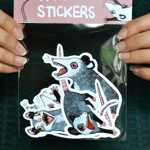 Opossum Vinyl Sticker