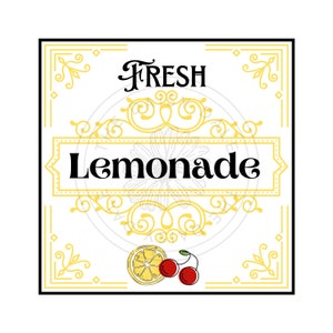 Fresh Lemonade PNG & JPG (File Only)