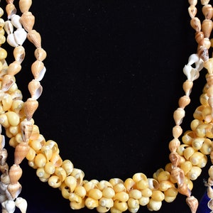 Misc Lot of Vintage Polynesian Sea Shell Necklaces, Vintage Handmade Necklace, Tiki Necklace,Shell Necklace,Vintage Sea Shells,Tiki Necklace