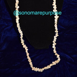 Vintage Polynesian Sea Shell 36&quot; Necklace, Vintage Handmade Necklace, Tiki Necklace, Shell Necklace,Vintage Sea Shell Necklace,Tiki Necklace