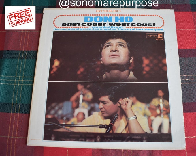 Vintage Original Hawaiian Vinyl Record Album, Don Ho - East Coast West Coast NEAR MINT, RARE Vintage Record, Vintage Hawaii,Hawaiian, Hawaii