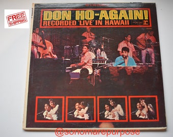Vintage Original Hawaiian Vinyl Record Album, Don Ho - Again! Recorded Live in Hawaii, RARE Vintage Record, Vintage Hawaii, Hawaiian, Hawaii