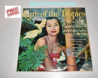 Andre Kostelanetz Lure of the Tropics, RARE Vintage Record, Vintage Hawaii,Hawaiian, ML 4822, Vintage Original Hawaiian Vinyl Record Album