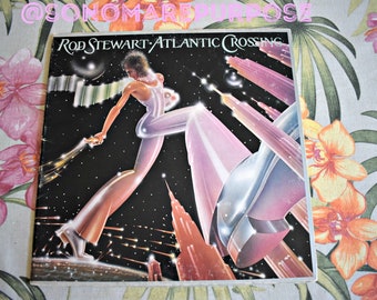 Rod Stewart Atalntic Crossing 33 RPM LP Record 1975 Vinyl LP Record Near Mint Vintage Album Record, Rock and Roll,Rock,Pop Music,Rod Stewart