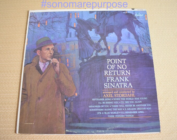 Frank Sinatra Point of No Return Vinyl 33 LP Pop Music Vintage Etsy