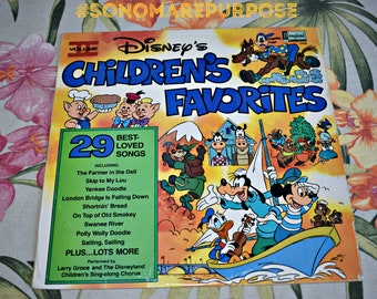 Walt Disney's Disney's Children's Favorites Volume II Vinyl Record LP ST 2508 Vintage 1979, Vintage Record, Childrens Record, Kids Record